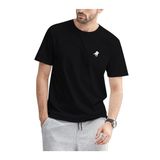 Trendseninle Running Horse Baskılı Siyah Oversize Erkek T-shirt