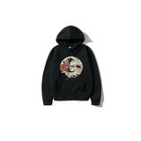 TrendSeninle Unisex Anime Attak Sweatshirt Siyah Kahve 2XL