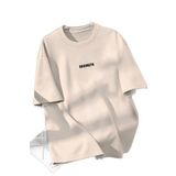 Trendseninle Unisex Erkek/Kadın Bej Brooklyn Renkli Özel Baskı Oversize Pamuklu Bisiklet Yaka T-Shirt Tişört;Bej,S