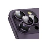 TRENDTEKNOMARKET Iphone 14 Pro Max & 14 Pro Uyumlu Alüminyum Alaşım 9h Temperli Kamera Koruyucu Mor [3'lü Set]
