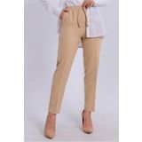 TRENDTESETTÜR Kadın Kahve (CAMEL) Beli Lastikli Pantolon T 80004