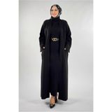 TRENDTESETTÜR KADIN SİYAH CEP DETAYLI TRİKO HIRKA T 31381