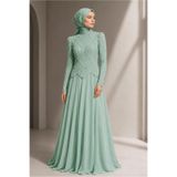 TRENDTESETTÜR KADIN YEŞİL (MİNT) KORSE GÖRÜNÜMLÜ ABİYE ELBİSE T 7663
