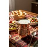Trendüstriyel Bakır Bardak El Dövmesi Nostaljik Ayran/su Bardağı - 1 Adet - 250 ml