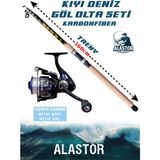 Trendy 360CM Olta Seti Kıyı Göl Deniz Olta Seti Vortex Olta Makinesi Dahil Olta Kamışı 2'li Set