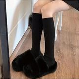 Trendy Chic Diz Altı Örme Çorap - Standart