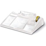 trendy desk organizer masa seti (masa üstü kalemlik notluk seti) şeffaf - YOk