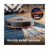 Trendy Pazars 5000 Islak ve Kuru Süpürge – Çift Döner Mop, 10.000 Pa Emiş Gücü, Saç Dolanmayan Fırça, Uygulama Kontrollü, Halı Modu (XU5000/10) - 0 - Siyah