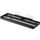 Trendy Pazars 5398 Tower Yapışkan Kanca Sıhhi Tablet, Siyah, Çelik/silikon Yapışkan Kanca: Polikarbonat/pet/poliüretan, Minimalist Tasarım - 0,35 lt
