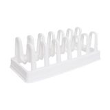 Trendy Pazars 7 Bölmeli Plastik Tencere Kapağı Düzenleyici,tezgah Üstü Tabak Düzenleyici Organizer,düzenleyici Stand - 0 - Siyah - Option-1