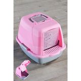 Trendy Pazars Kapalı Kedi Tuvaleti Kedi Figürlü Pembe