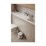 Trendy Pazars Time Banyo Için Çöp Kutusu, Küçük Kozmetik Kovası, Kapaklı Çöp Kutusu, Çap 20,8 Cm, Yükseklik 27,5 Cm, Kapasite 3 Litre, Yumuşak Gri - 000-Siyah - Option-1
