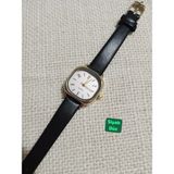 Trendy Son Moda Kadın Kol Saati Vintage Oval Gold Kasa- Siyah Düz Kordon TT0054 - 20 cm