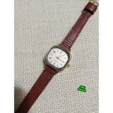 Trendy Son Moda Kadın Kol Saati Vintage Oval Gold Kasa- Taba Pürüzlü Desenli Kordon TT0054 - 20 cm