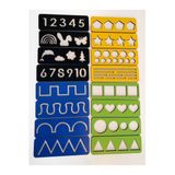 Trendy Toys Cocuk Montessori - El Kasi Gelistirme Cizgi, Sayi Ve Sekil Calismalari Seti 16 Parca