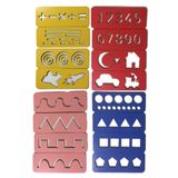 Trendy Toys Eğitici Ahşap Çizgi Çalışmaları Sayılar Ve Şekiller Montessori El Kası Geliştirme