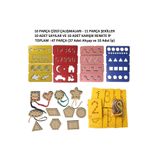 Trendy Toys Eğitici Ahşap Çizgi Çalışmaları,Sayı ve Şekiller Ip Geçirme El Kası Geliştirme