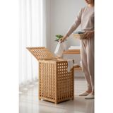 Trendylife Bambu çamaşırlık - kirli çamaşır sepeti 45x45x62 cm.