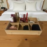 Trendylife Bambu kozmetik makyaj düzenleme kutusu - çok amaçlı organizer düzenleyici