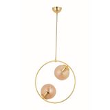 Trendylight Daire 2'li Gold Sarkıt Avize
