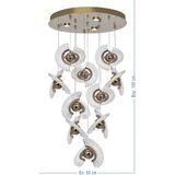 Trendylight Kelebek 10 Lu Gold Sarkıt Modern Rgb Ledli - Beyaz