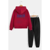Trendypassion Çocuk Back Eşofman Takımı - 7 - 8 Yaş - Kırmızı