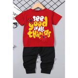 Trendypassion Çocuk Good Things Alt - Üst Eşofman Takımı - 7 - 8 Yaş - Kırmızı