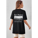 Trendypassion Unisex Los Angles Tasarım Tshirt - XL - Siyah