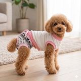 TrendyPati Dişi Köpek Regl Külodu ve Tshirt Takımı – Ayarlanabilir, Yıkanabilir, Hijyenik Köpek Külodu - Pembe