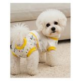 TrendyPati Dişi Köpek Regl Külodu ve Tshirt Takımı – Ayarlanabilir, Yıkanabilir, Hijyenik Köpek Külodu - Sarı