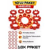 Trendzone Mantar Kapsül 10 Paket 1440 Atış– Oyuncak Mantar Tabancalarla Uyumlu Mantar Kapsül - Kırmızı