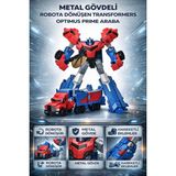 Trendzone Oyuncak Metal Gövdeli Robota Dönüşen Transformers Araba 20 cm - Mavi