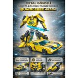 Trendzone Oyuncak Metal Gövdeli Robota Dönüşen Transformers Araba 20 cm - Sarı
