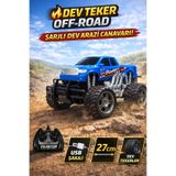 TRENDZONE RC OffRoad Arazi Arabası 27cm Şarjlı Uzaktan Kumandalı Büyük Tekerlekli Full Fonksiyon Oyuncak Araba