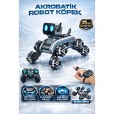 Trendzone Uzaktan Kumandalı Bilekten Kontrollü El Sensörlü Müzikli LED Işıklı Stunt Akrobat Robot Köpek Araba - Gri