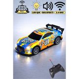 Trendzone Uzaktan Kumandalı Full Fonksiyon Şarjlı LED Işıklı Rc Araba 18 cm - Turuncu