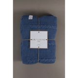 Trenza Indigo Çift Kişilik Battaniye 15040 - 200 x 220 cm - İndigo