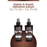 Tresan Kafein & Peptit Dökülme Karşıtı Saç Toniği – Enerji ve Dolgunluk (125 ml X2)