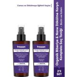 Tresan Organik Biberiye & Nane Dökülme Karşıtı Saç Toniği 250 ml x 2 Vegan Şeffaf Sıvı
