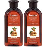 Tresan Tüm Saçlar İçin 2x300 ml Kırılma Karşıtı Argan Yağlı Şampuan