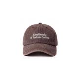 Tresore ''Dedikodu & Turkish Coffee'' Nakışlı Yıkamalı Şapka / ''Dedikodu & Türk Kahvesi'' İşlemeli Washed Baseball Cap