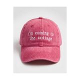 Tresore "I'm Coming To The Cottage" Nakışlı Vintage Beyzbol Şapkası Kep Şapka "doğayla iç içe yaşamı yansıtan "cottagecore" akımı"