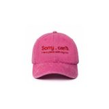 Tresore ''Sorry, can't. I have plans with my cat.'' Nakışlı Yıkamalı Şapka / ''Üzgünüm gelemem, kedimle planım var.'' İşlemeli Baseball Cap