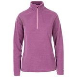 Trespass Bayanlar Fleece Ceket Meadows - Çizgili Katatonik Mikro Tüylü Kumaş, Tüylenmeye Karşı, Arka Tarafı Fırçalanmış, Yarı Boy Boyun Fermuarı, Kontrast Kenarlıklar, Örülmüş, %100 Polyester, 8
