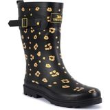 Trespass FAFOBOTR0014 Celeste - Female Mıd Heıght Welly Leopard Kadın Outdoor Çizme - Siyah