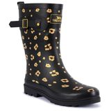 Trespass Kadın Çizmeleri Wellington Çizmeleri Welly Çizmeleri Tam Boy Elena, Leopar, 39 EU