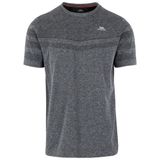 Trespass Mens Chenab Tp75 Active Top Erkek Kisa Kollu Tisort Siyah