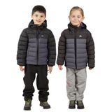 Trespass Siyah Erkek Çocuk Mont OSKAR - KIDS PADDED JKT