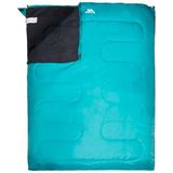 Trespass Unisex's CATNAP 3 Mevsim Çift Kişilik Uyku Tulumu, Su İtici, Yeşim, 180 x 140 cm