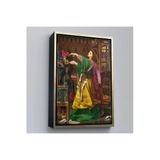 Trezon Ahşap Çerçeveli Frederick Sandys'in 1864 Tarihli Bir Cadı Tablosu-7304